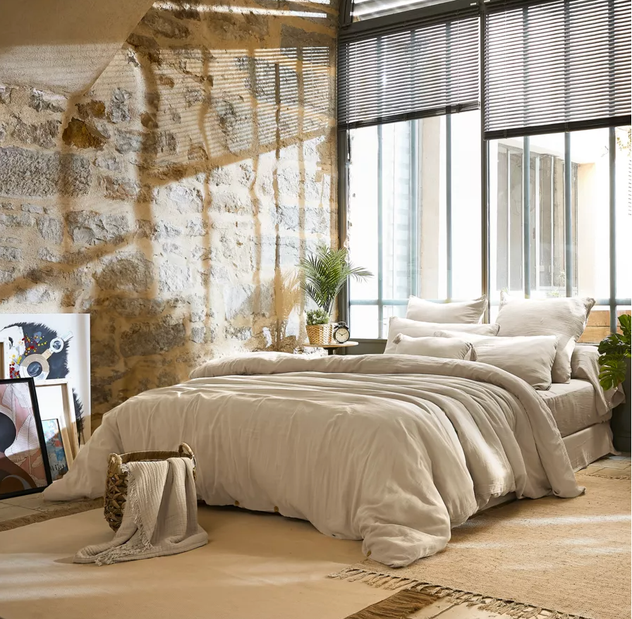 Taie d’oreiller Amara 65 x 65 cm - Beige