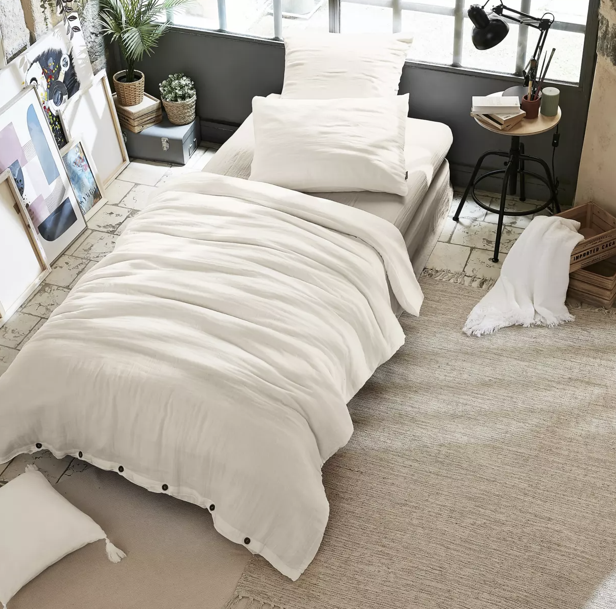 Taie d’oreiller Amara 65 x 65 cm - Beige