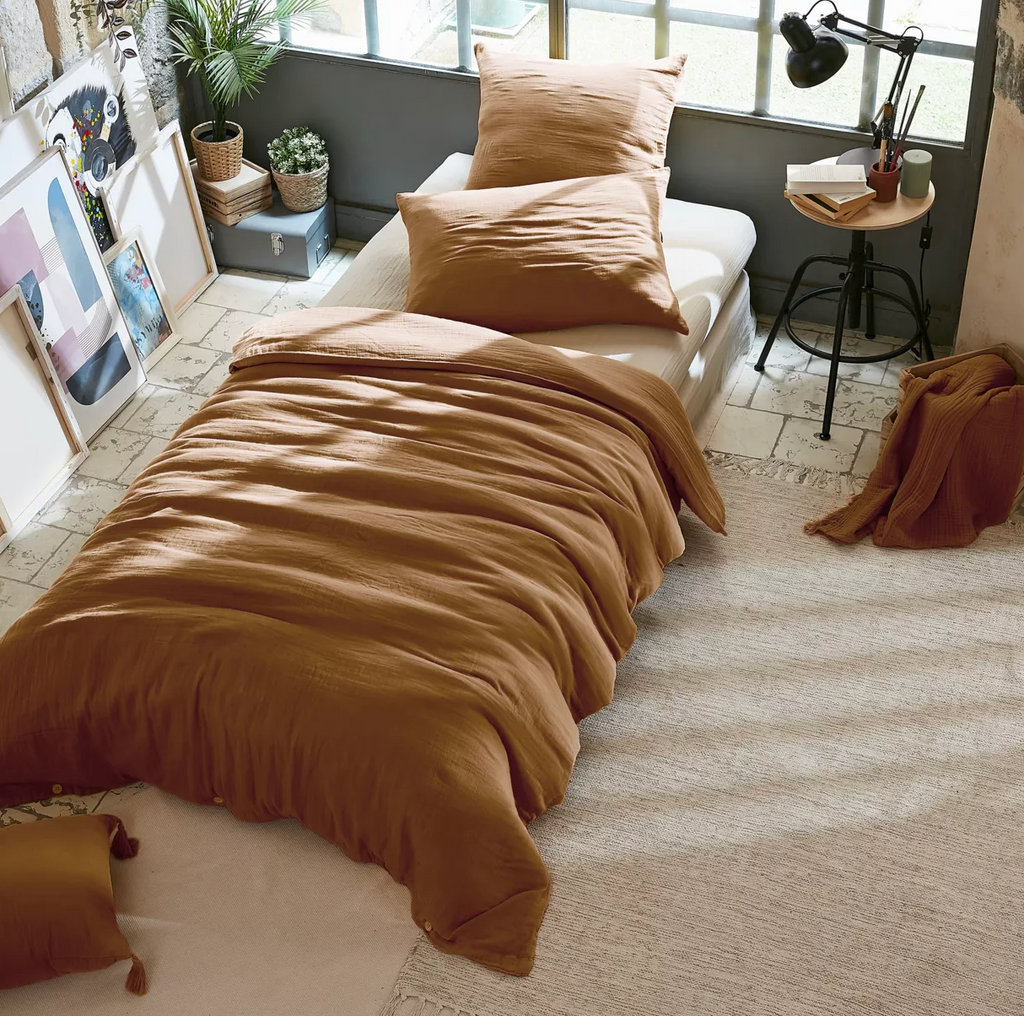 Taie d’oreiller Amara 65 x 65 cm - Camel