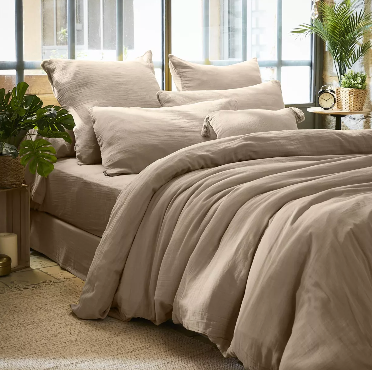 Taie d’oreiller Amara 65 x 65 cm - Sable