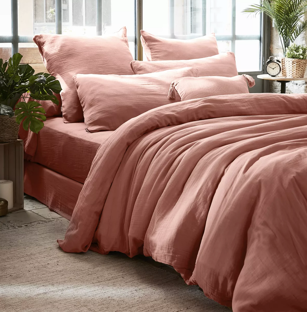 Taie de traversin Amara 185 cm - Rose Blush