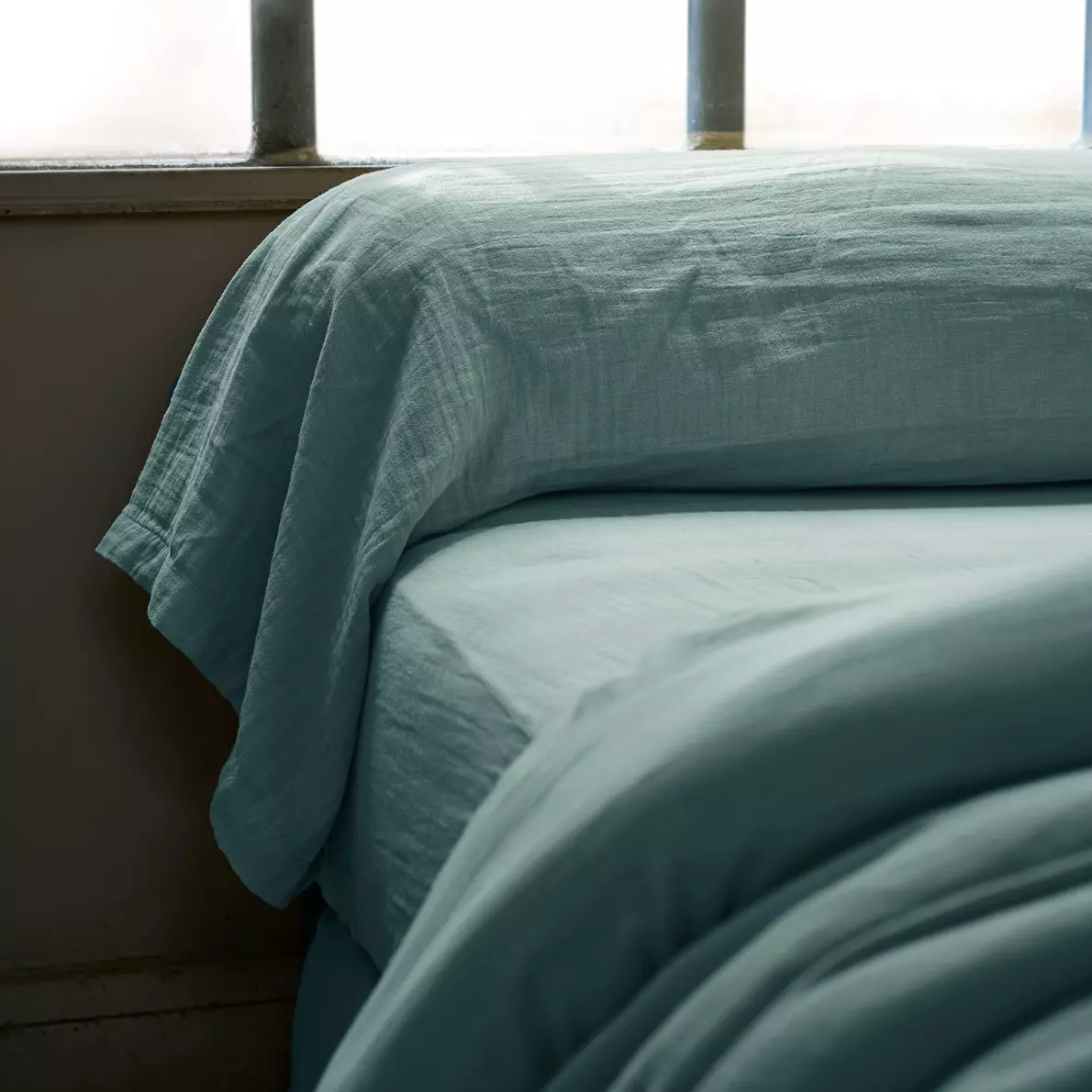 Drap Housse Amara - Bleu Canard