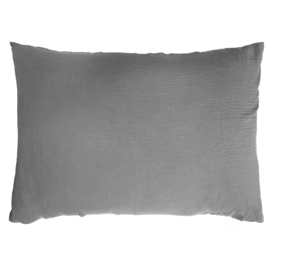 Taie d’oreiller Amara 50 x 70 cm - Gris Anthracite