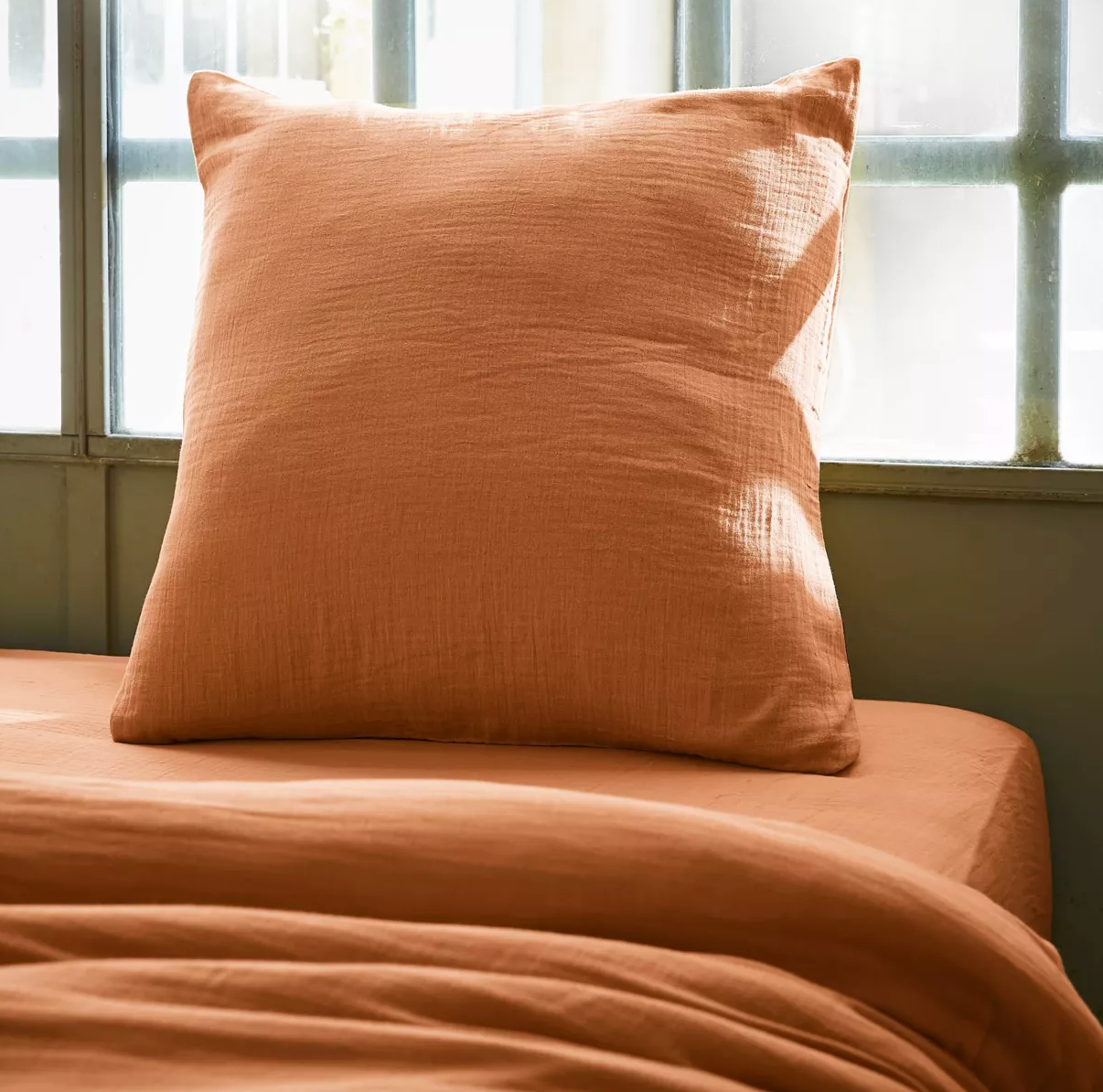 Taie d’oreiller Amara 65 x 65 cm - Abricot