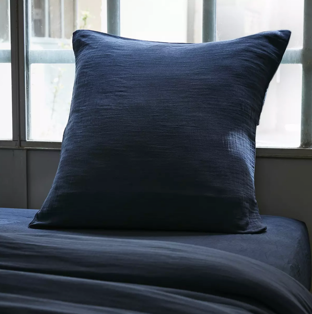 Taie d’oreiller Amara 65 x 65 cm - Bleu Nuit