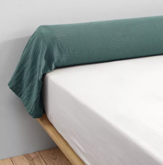 Taie de traversin Amara 185 cm - Bleu Canard