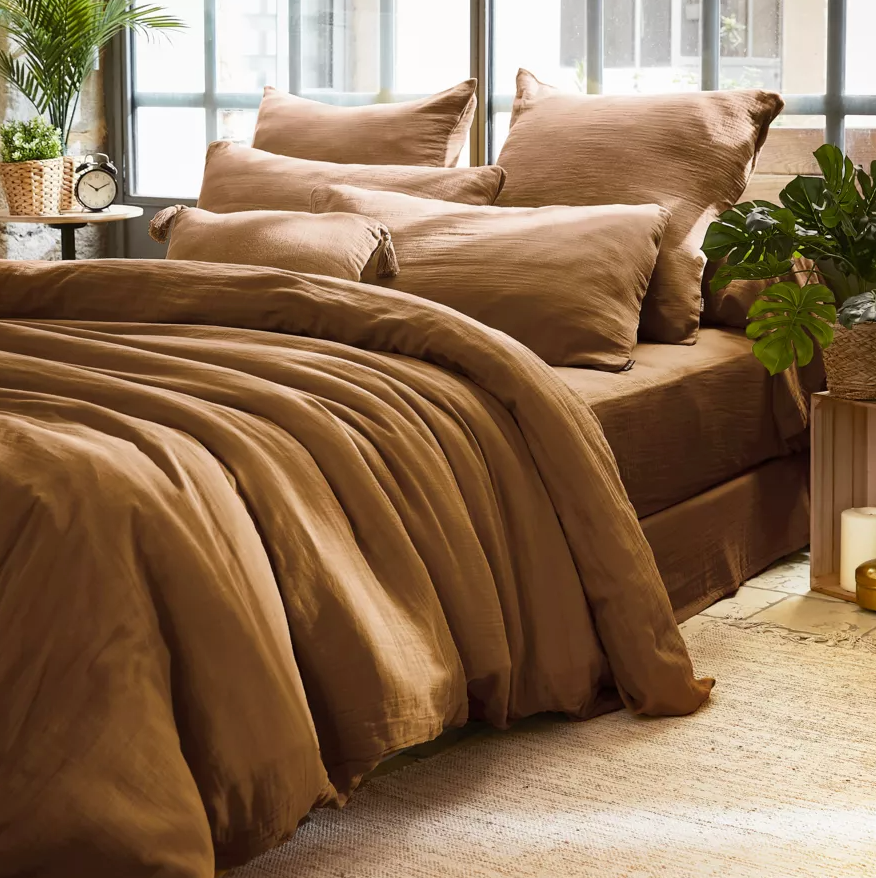 Taie d’oreiller Amara 65 x 65 cm - Camel