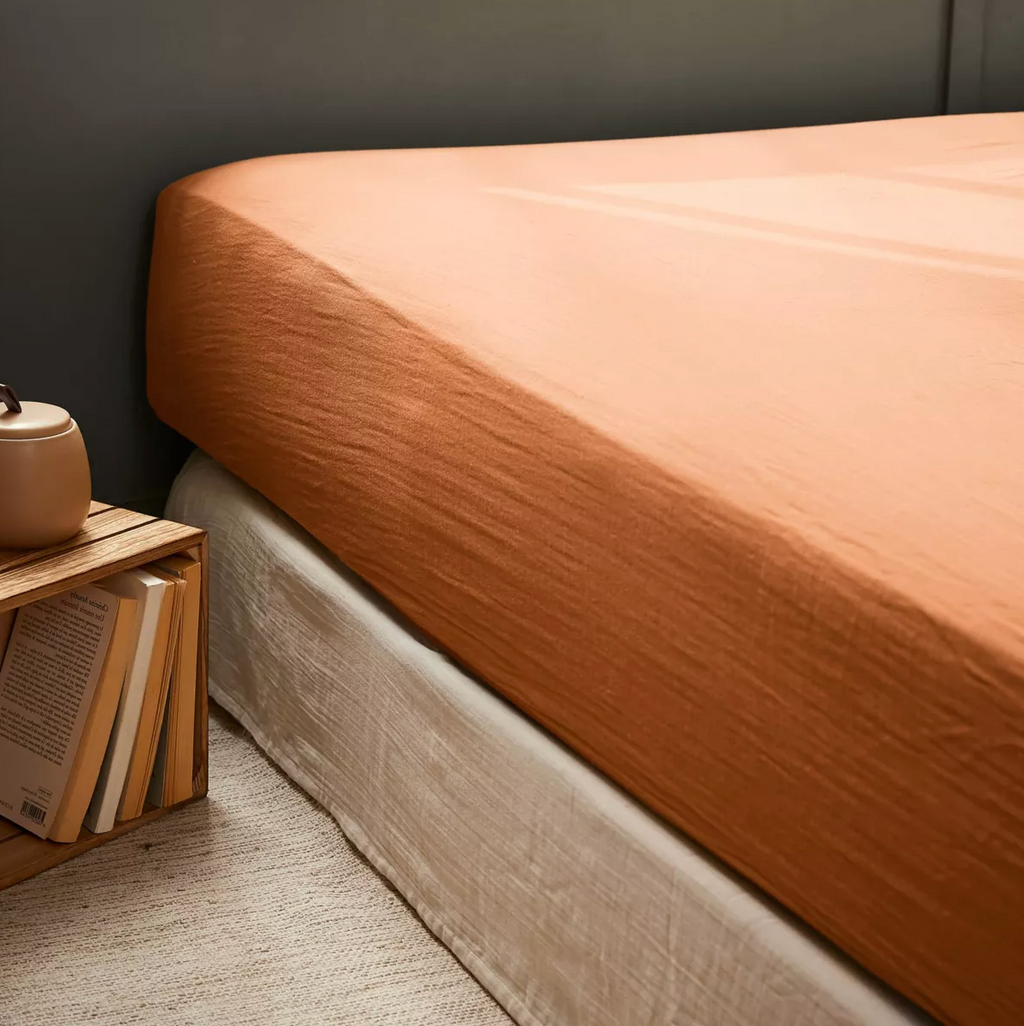 Drap Housse Amara - Abricot