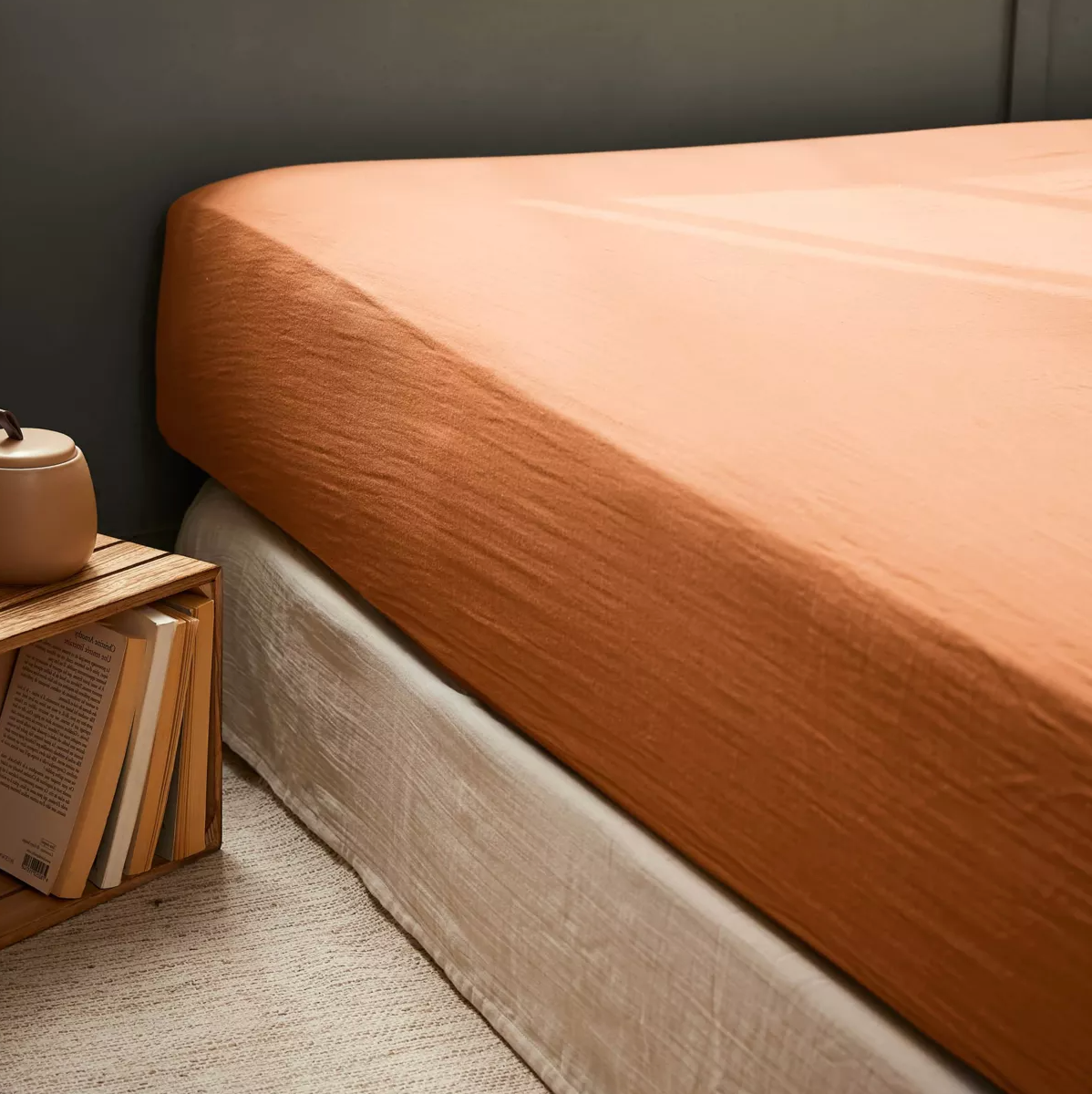 Drap Housse Amara - Abricot