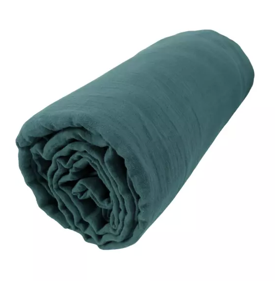 Drap Housse Amara - Bleu Canard