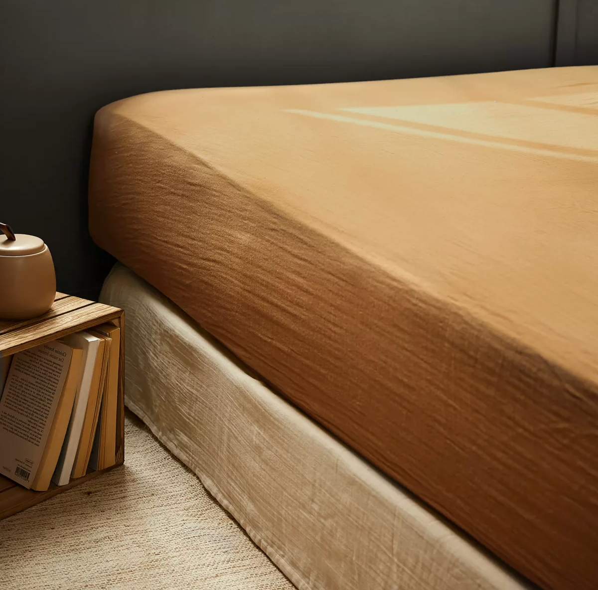 Drap Housse Amara - Camel