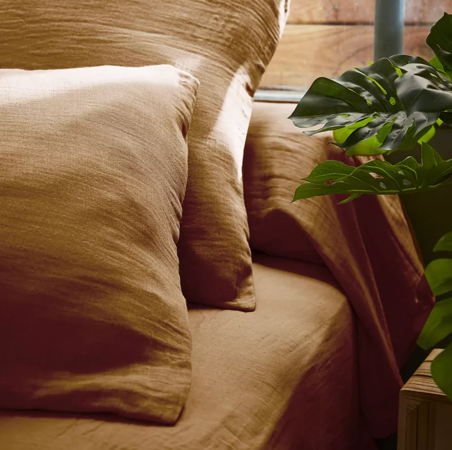 Drap Housse Amara - Camel