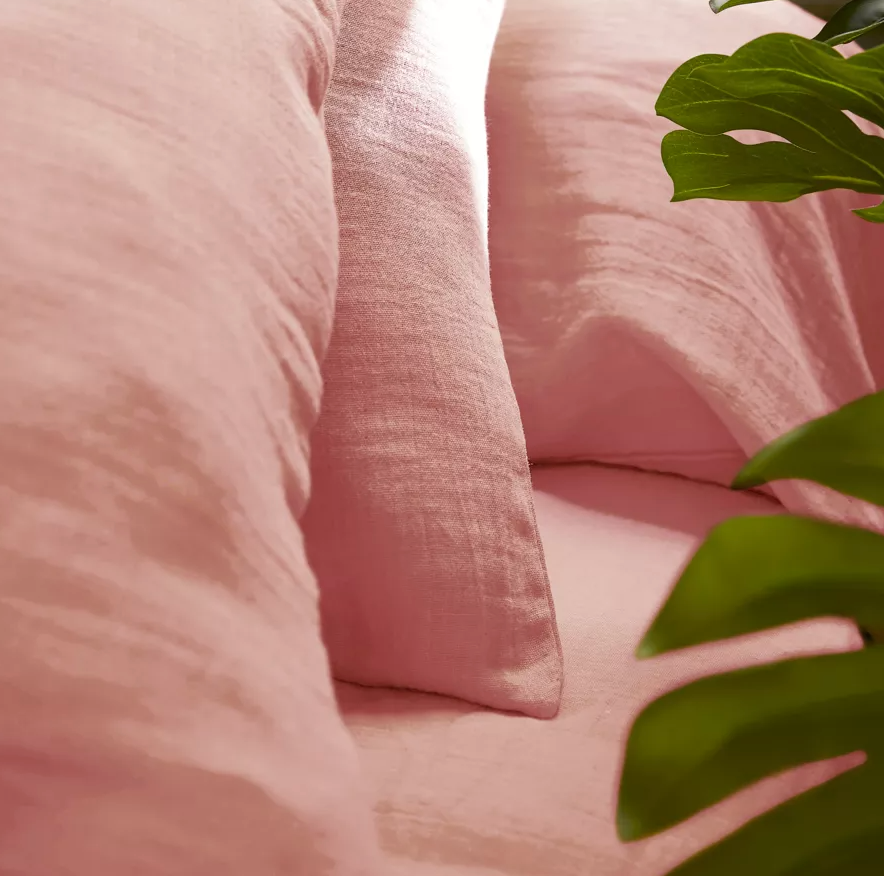 Taie d’oreiller Amara 65 x 65 cm - Rose blush