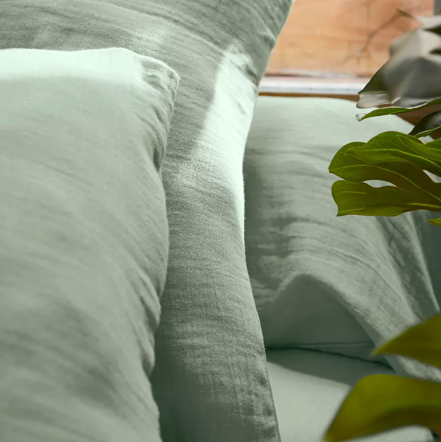 Drap Housse Amara - Vert Eucalyptus